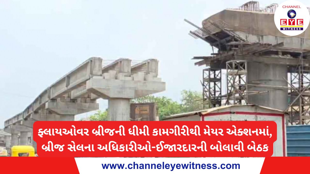 ફ્લાયઓવર બ્રીજની ધીમી કામગીરીથી મેયર એક્શનમાં, બ્રીજ સેલના અધિકારીઓ-ઈજારદારની બોલાવી બેઠક