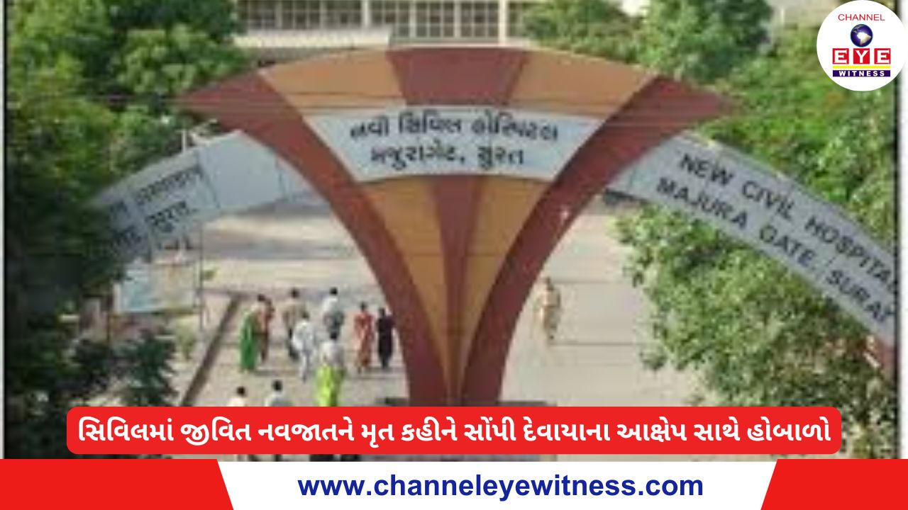 સિવિલમાં જીવિત નવજાતને મૃત કહીને સોંપી દેવાયાના આક્ષેપ સાથે હોબાળો